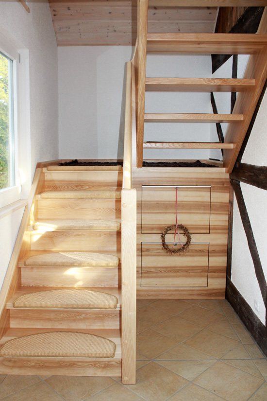 Treppe zur oberen Etage